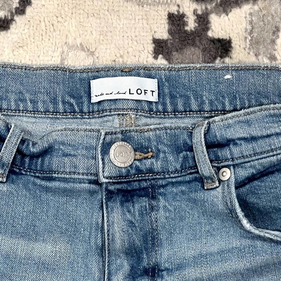 LOFT Fresh Cut High Rise Cut Off Shorts - Picture 4 of 5